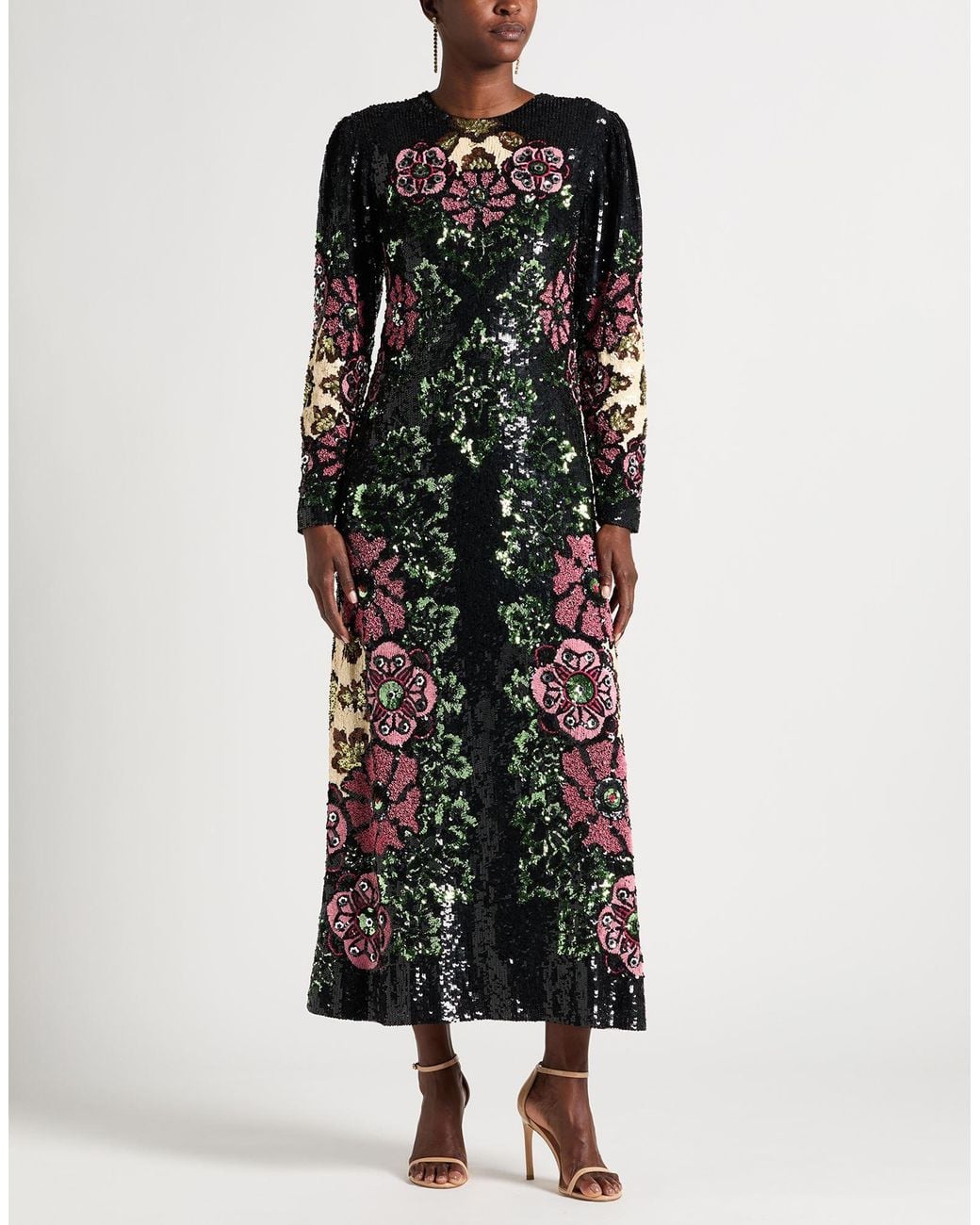 LaDoubleJ Black Maxi Dress Polyester, Pvc