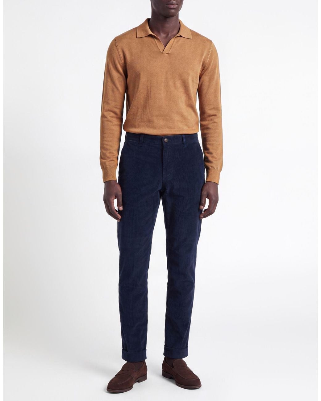 Harmont & Blaine Blue Pants Cotton, Elastane for men
