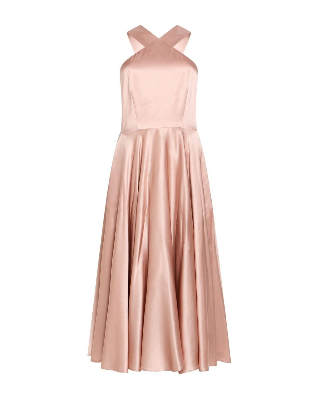 Lardini Pink Maxi Dress Silk, Elastane