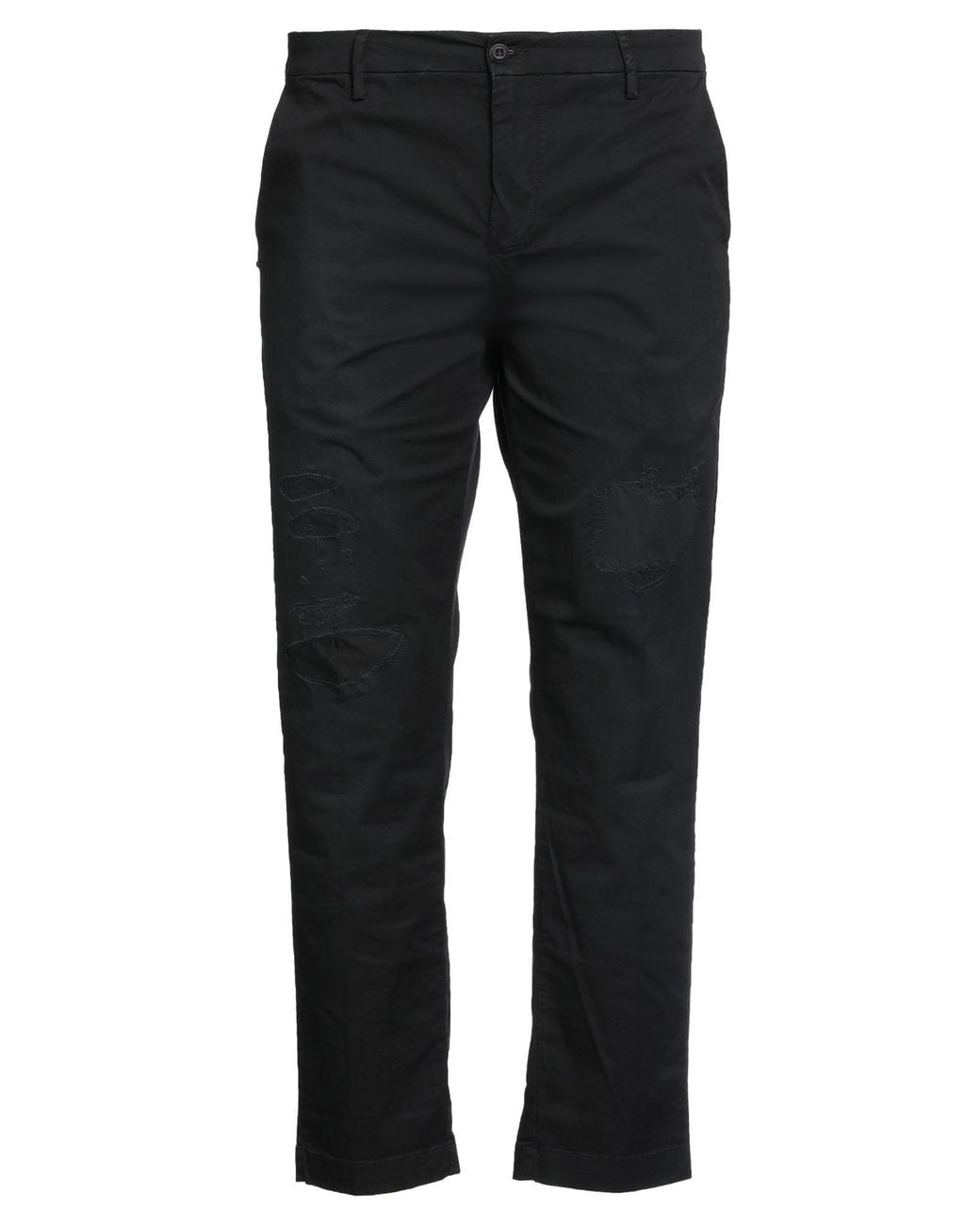 White Sand Black Trouser for men