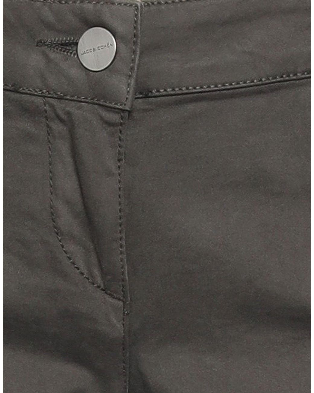 Jacob Cohen Gray Pants Cotton, Elastane