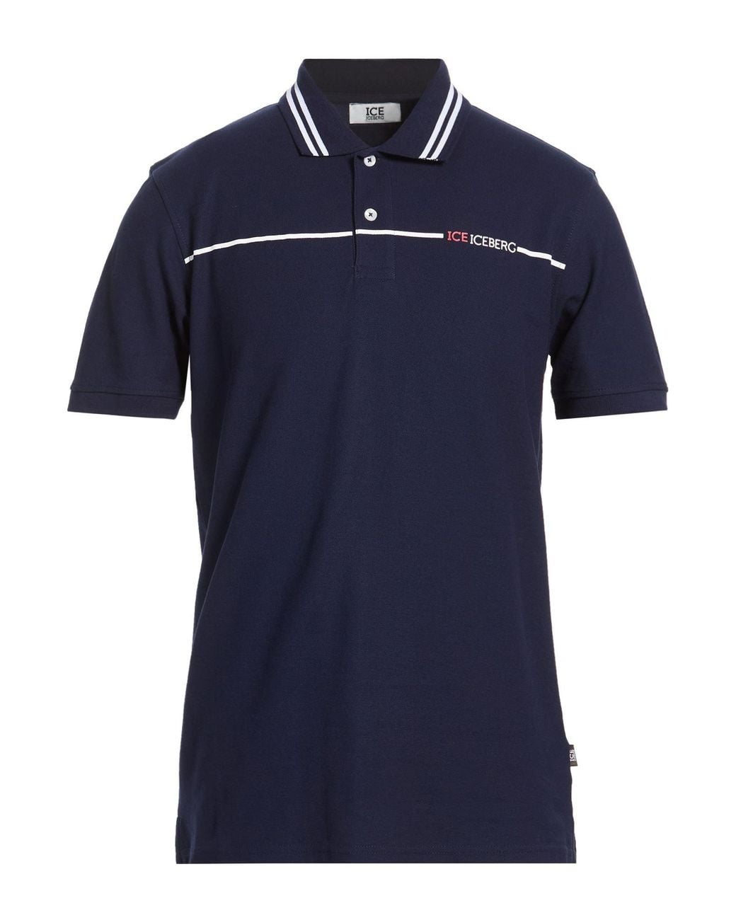 Ice Iceberg Blue Polo Shirt Cotton for men