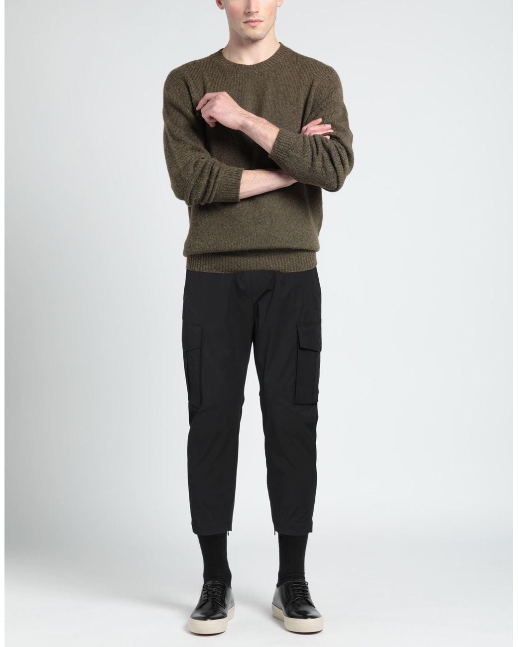 DSquared² Black Pants Cotton, Elastane for men