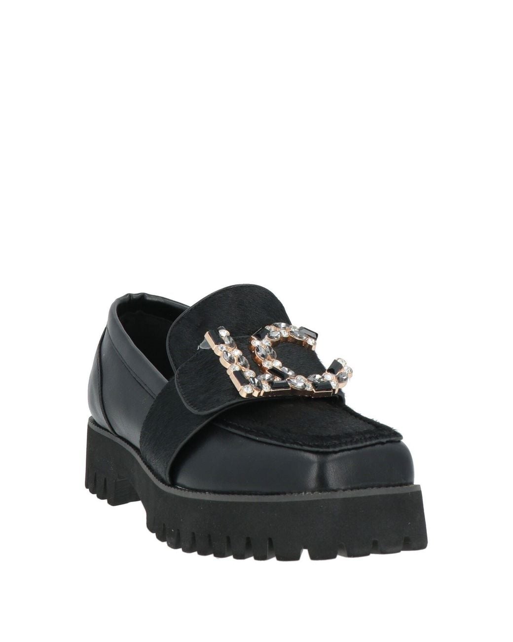 Exe' Black Loafers Leather