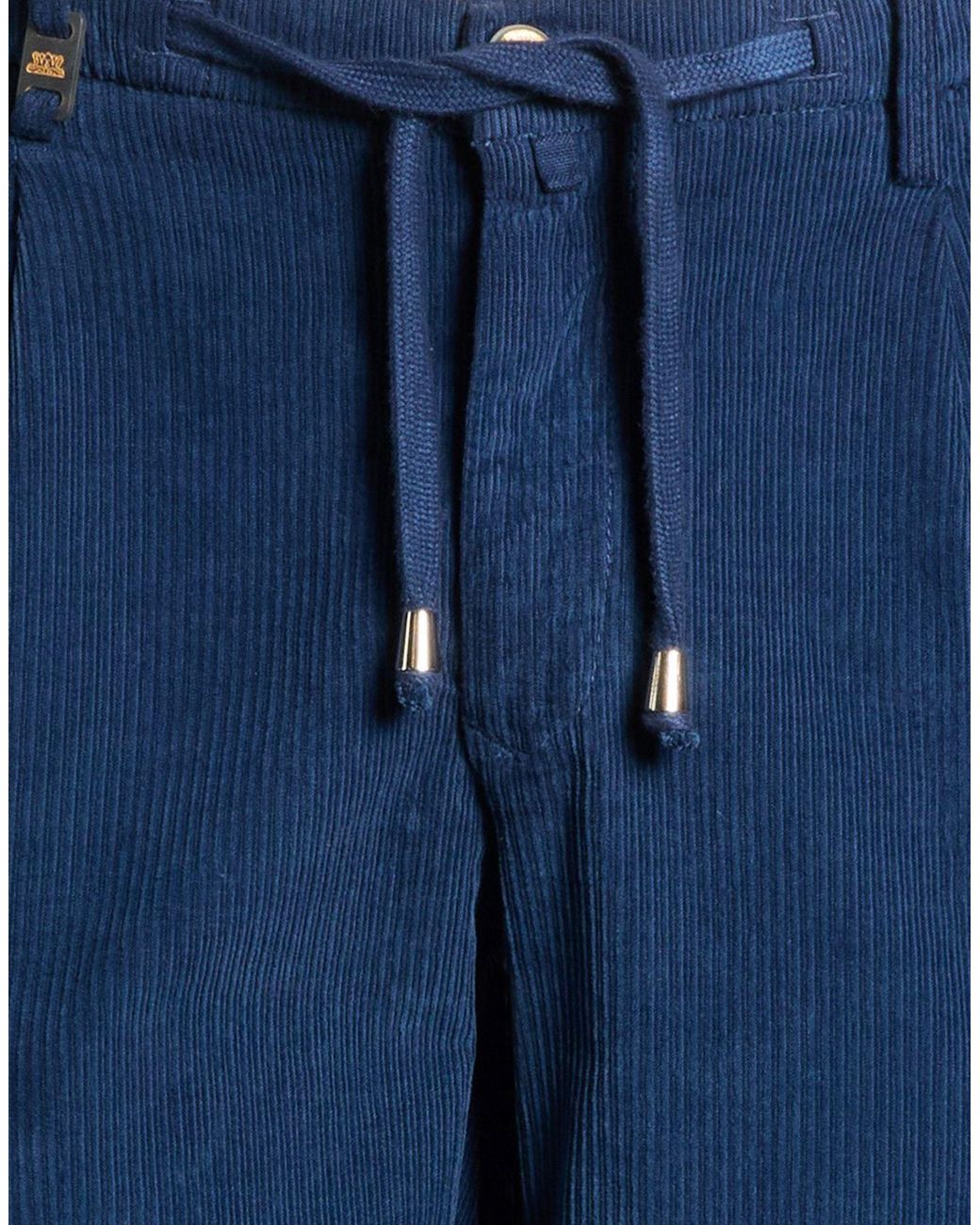 Barbati Blue Pants Cotton, Elastane for men