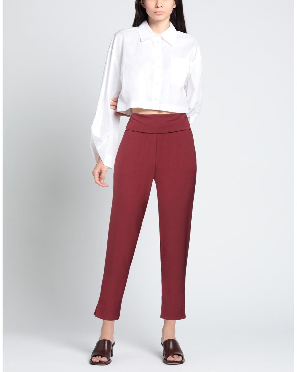 Manila Grace Red Pants