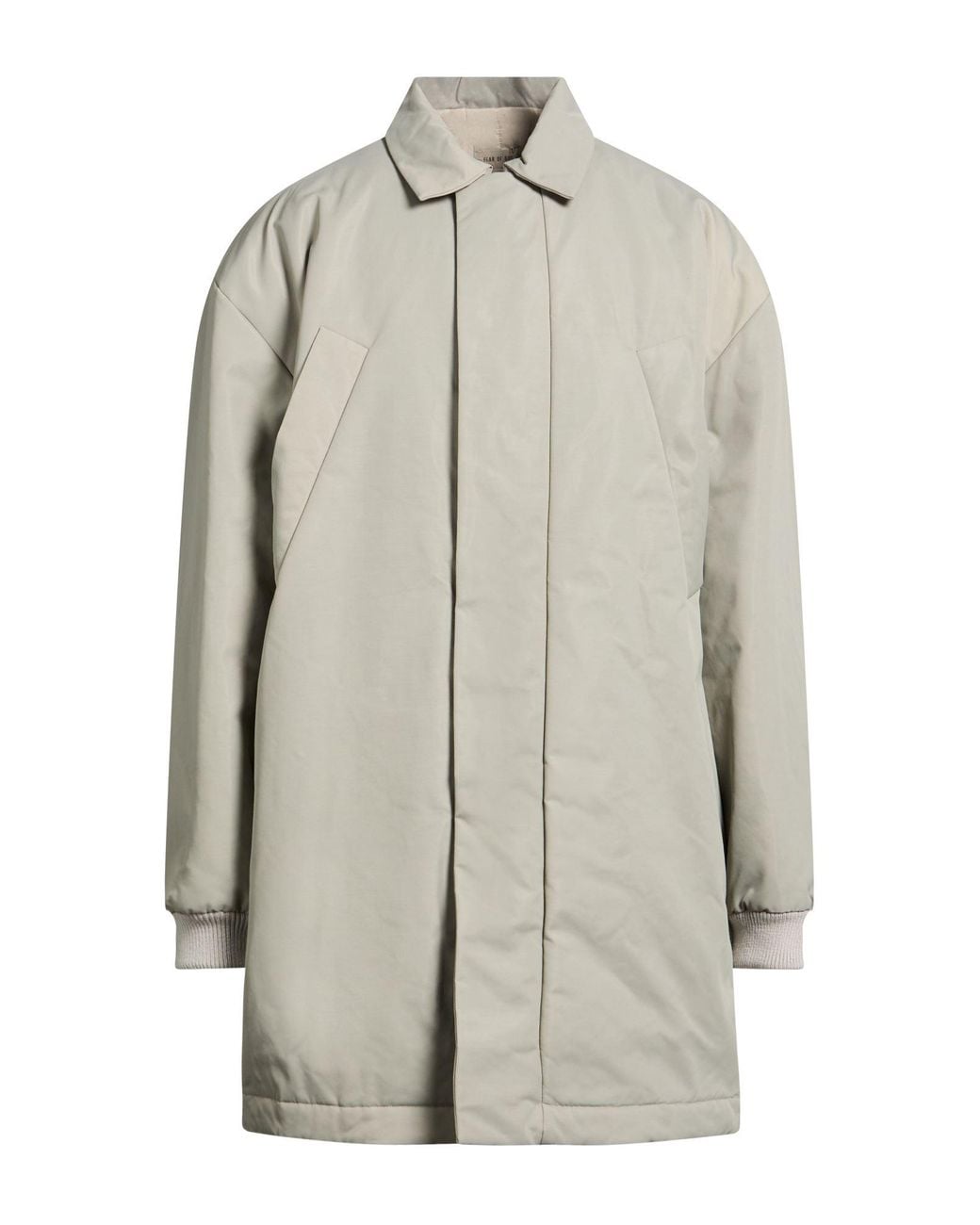 Fear Of God Gray Light Coat Nylon, Cotton for men