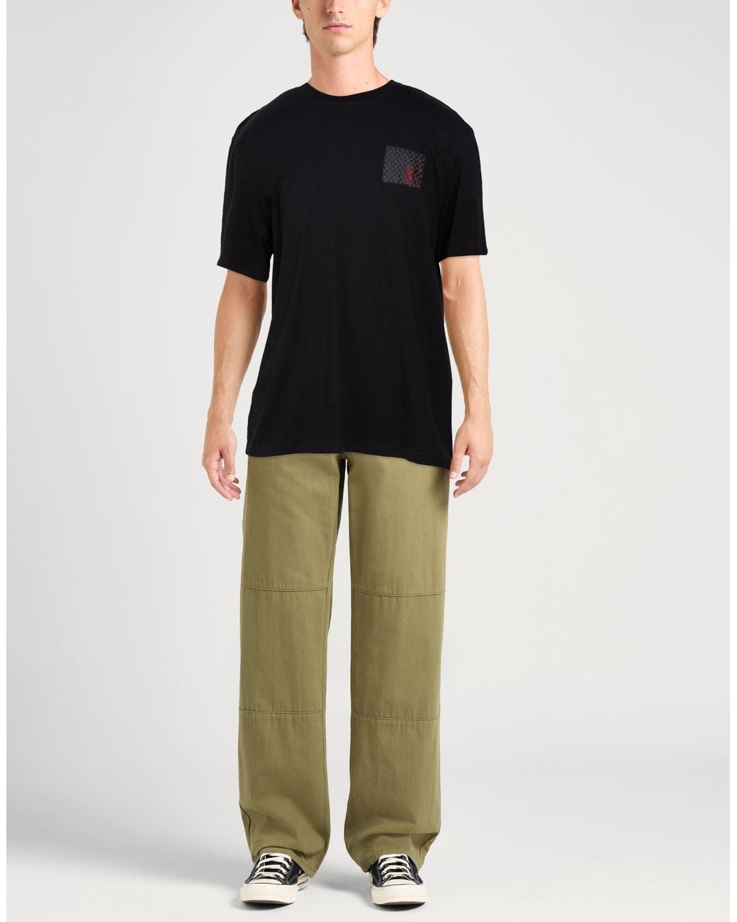 Karl Lagerfeld Black T-Shirt Organic Cotton for men