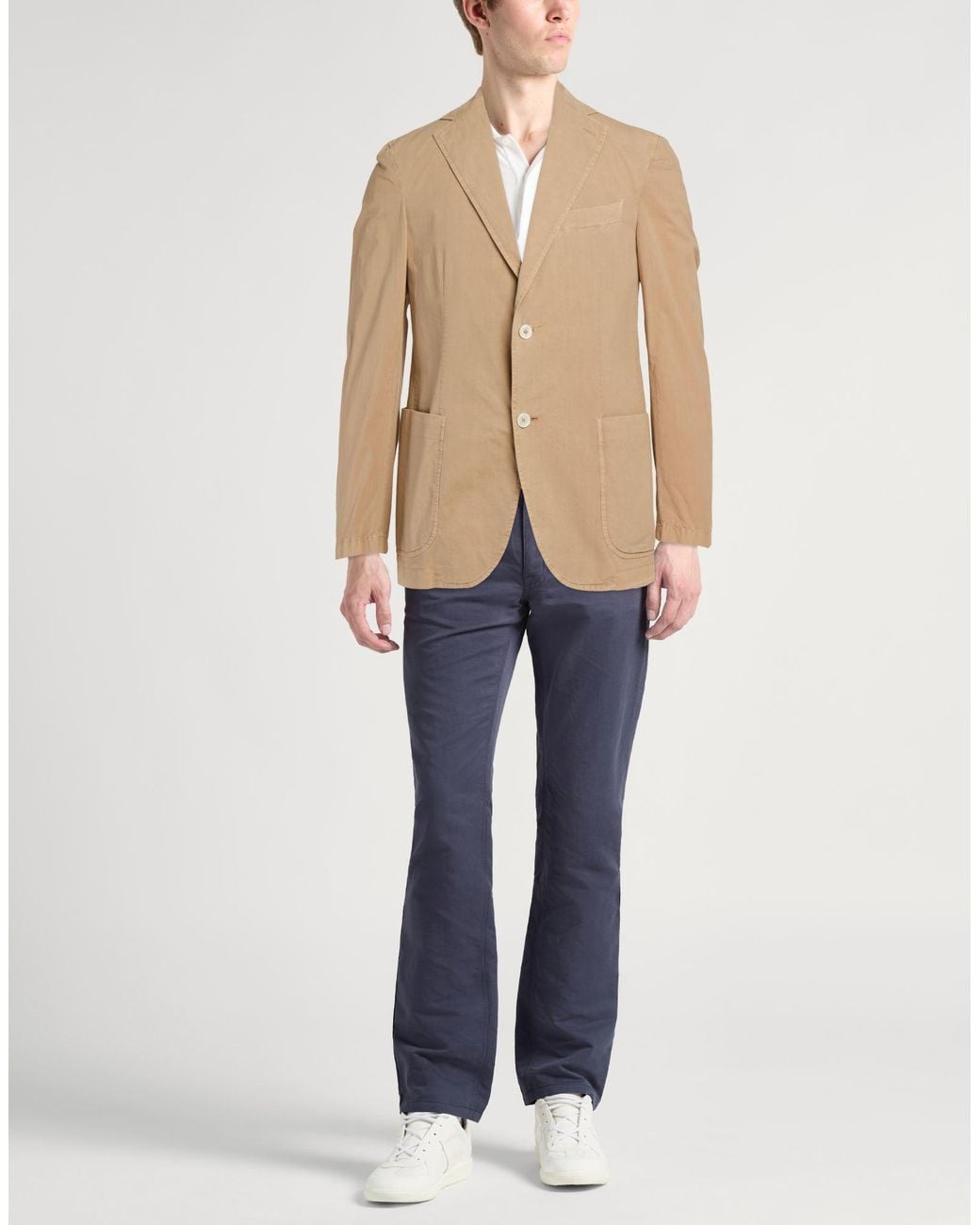 The Gigi Natural Sand Blazer Cotton, Elastane for men