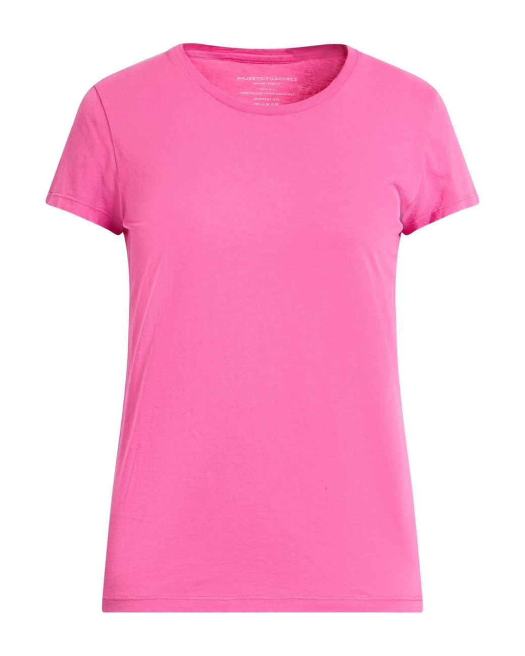Majestic Filatures Pink T-Shirt Organic Cotton