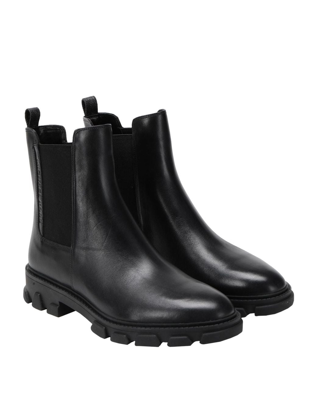 MICHAEL Michael Kors Black Ridley Leather Ankle Boot