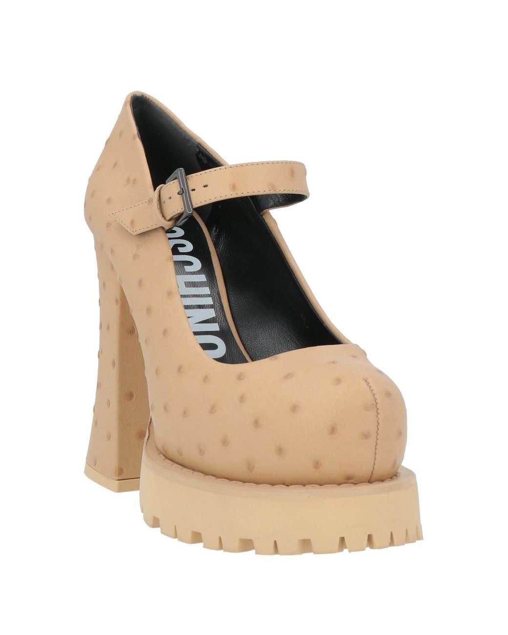 Moschino Natural Pumps Leather