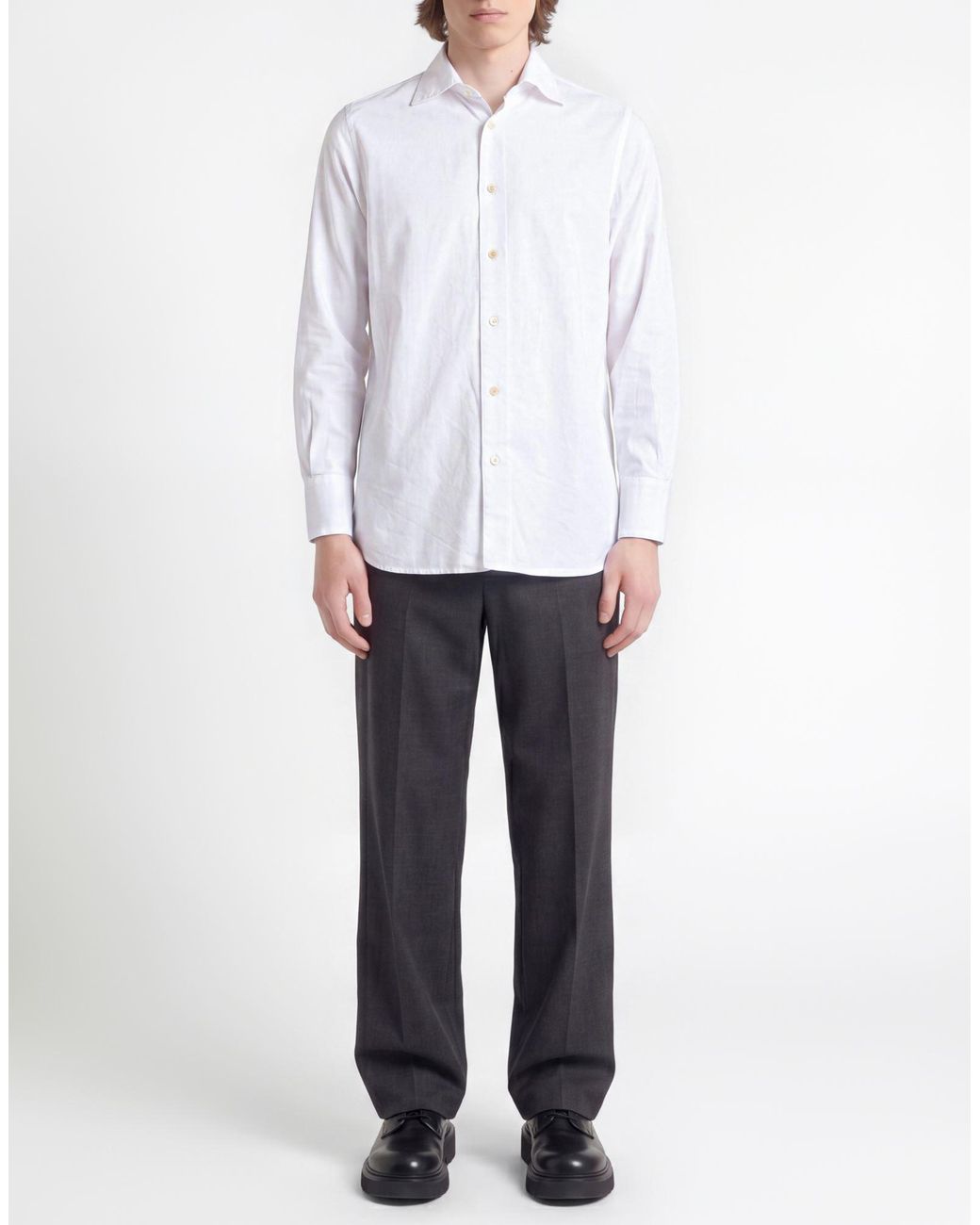 Massimo Alba White Shirt Cotton for men
