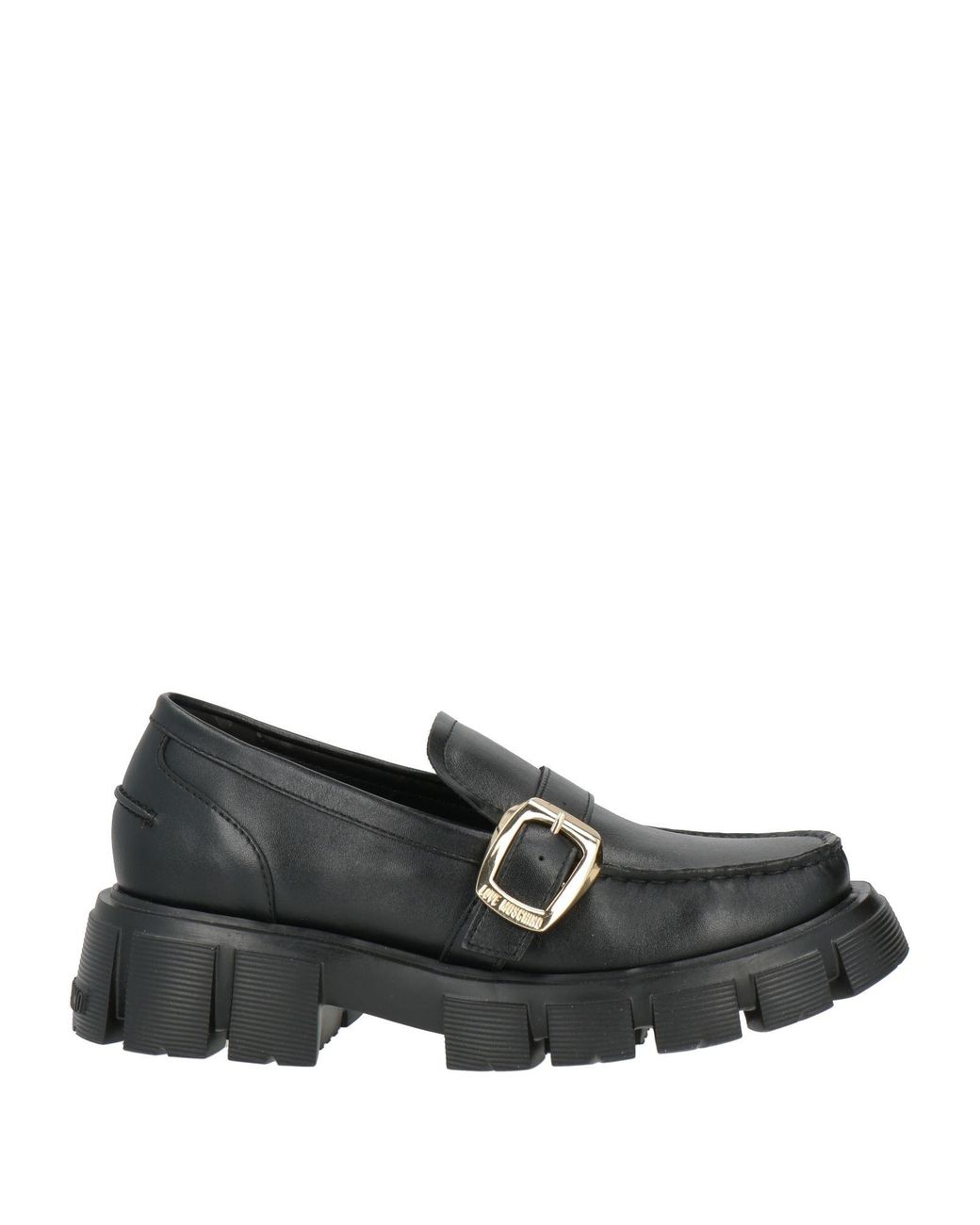 Love Moschino Black Loafers Calfskin