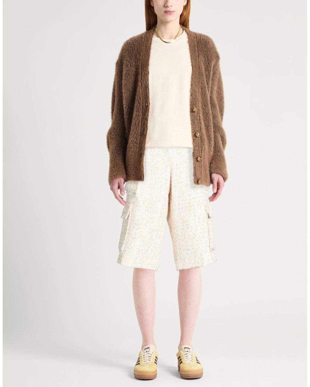 MSGM Natural Shorts & Bermuda Shorts Polyester