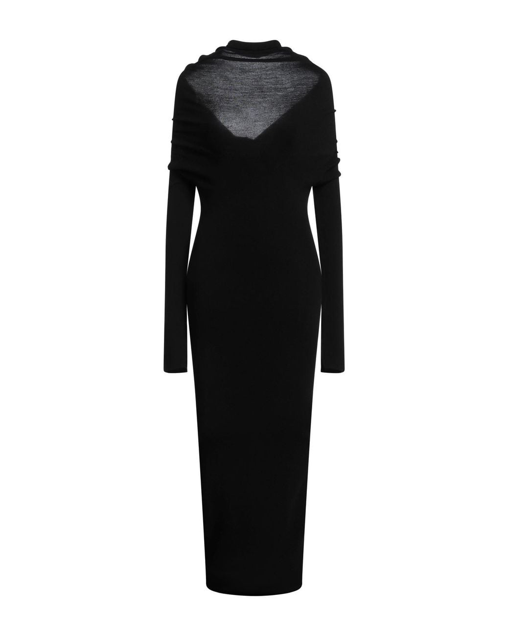 Jacquemus Black Maxi Dress Virgin Wool, Polyamide, Elastane