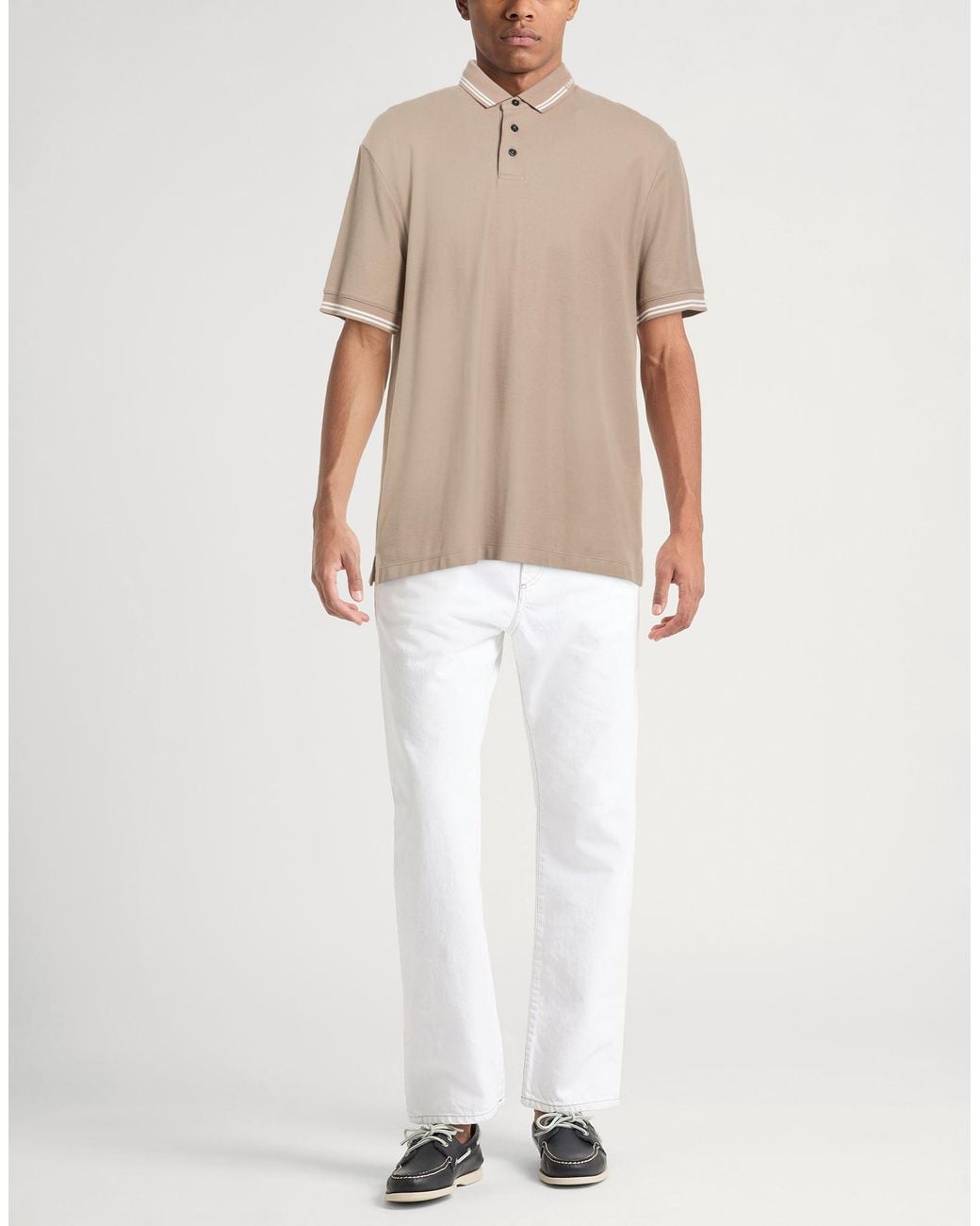 Emporio Armani Natural Polo Shirt for men