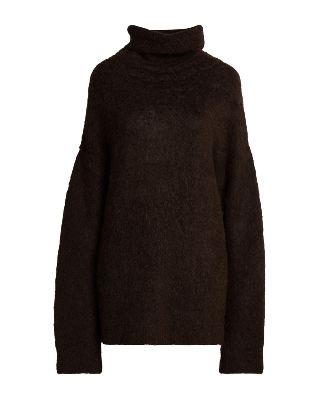 Uma Wang Black Turtleneck Alpaca Wool, Virgin Wool, Polyamide, Elastane