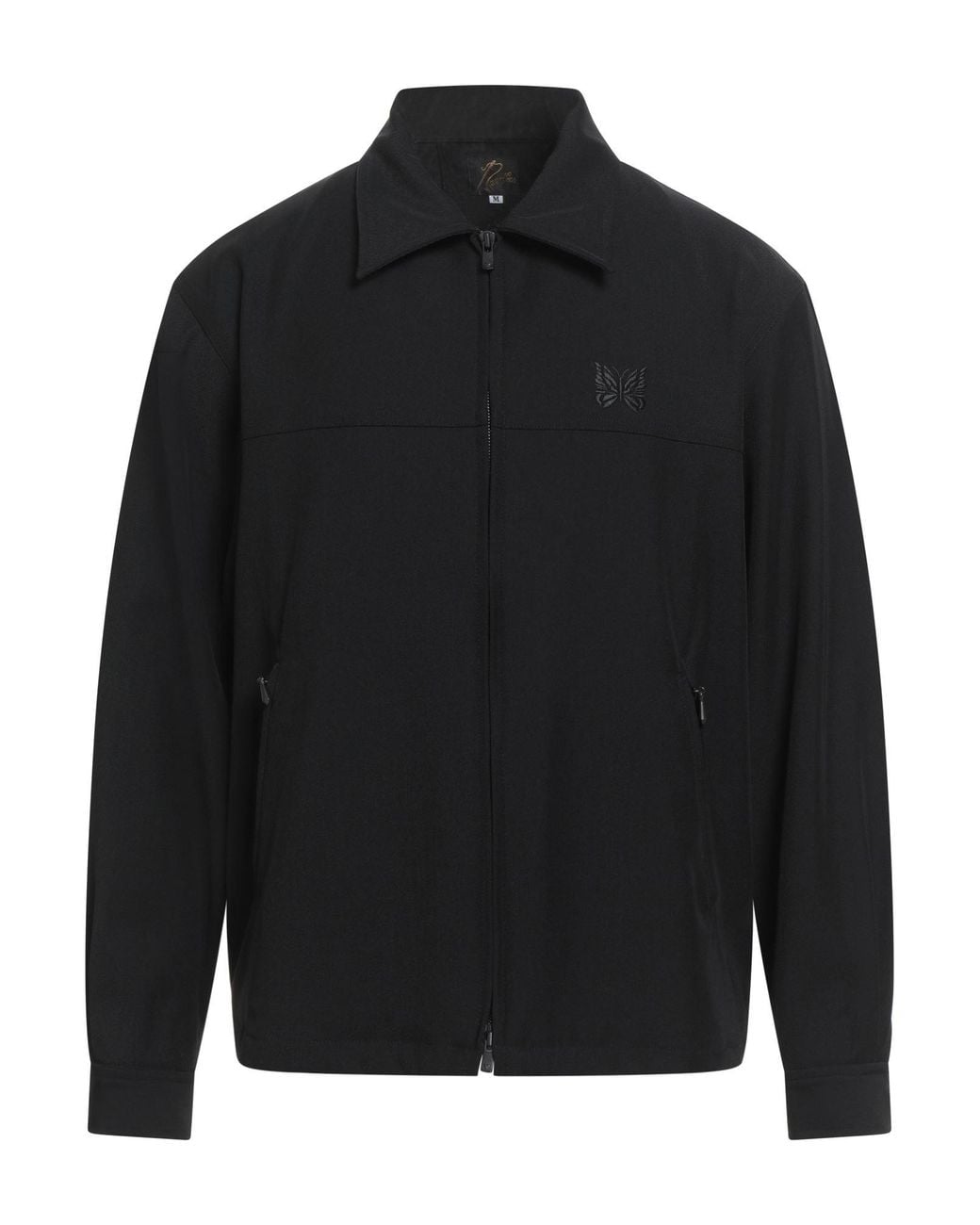 Needles Black Jacket Polyester, Rayon, Polyurethane for men