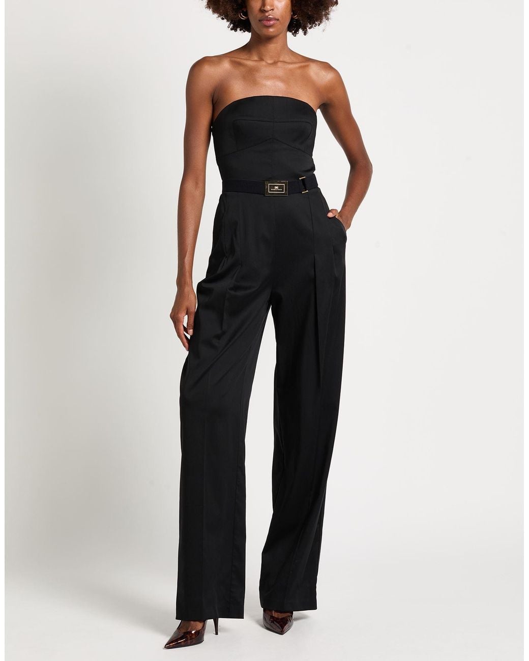 Elisabetta Franchi Black Jumpsuit