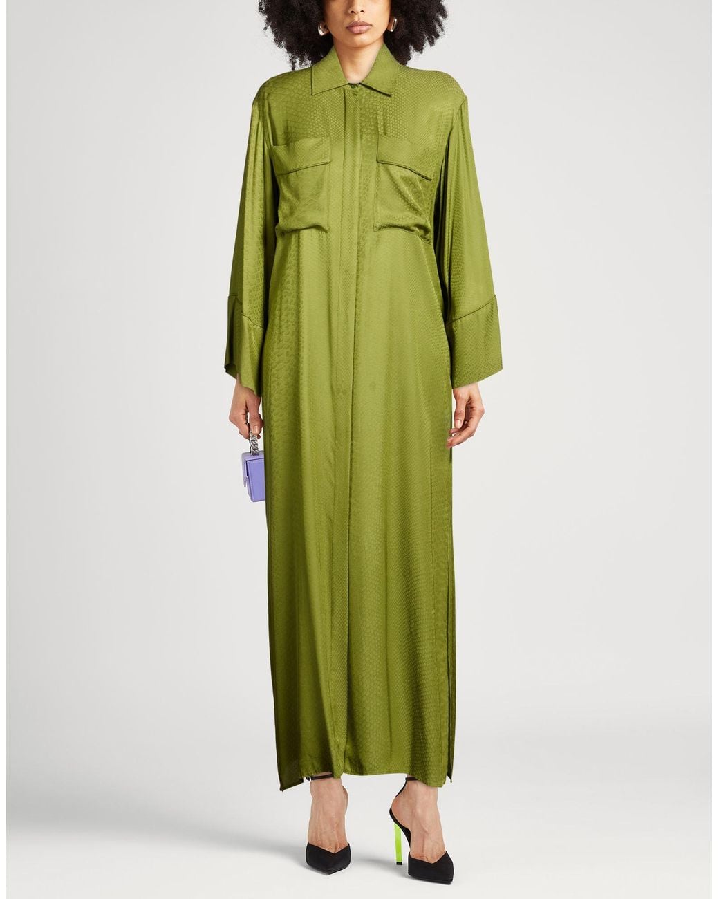 Iceberg Green Maxi Dress Viscose