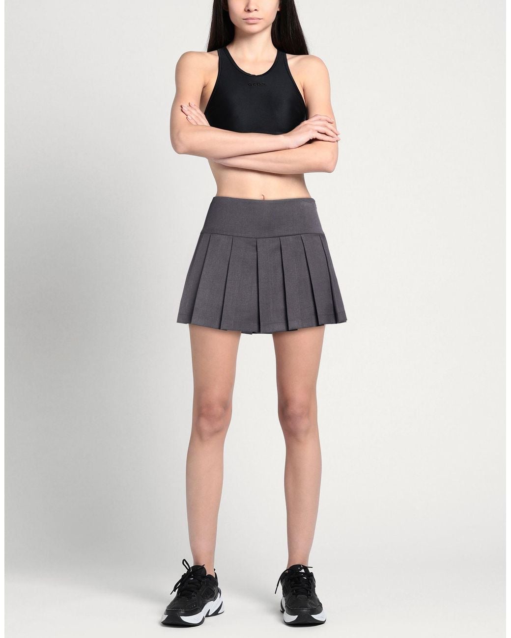 hinnominate Gray Shorts & Bermuda Shorts Polyester, Viscose, Elastane