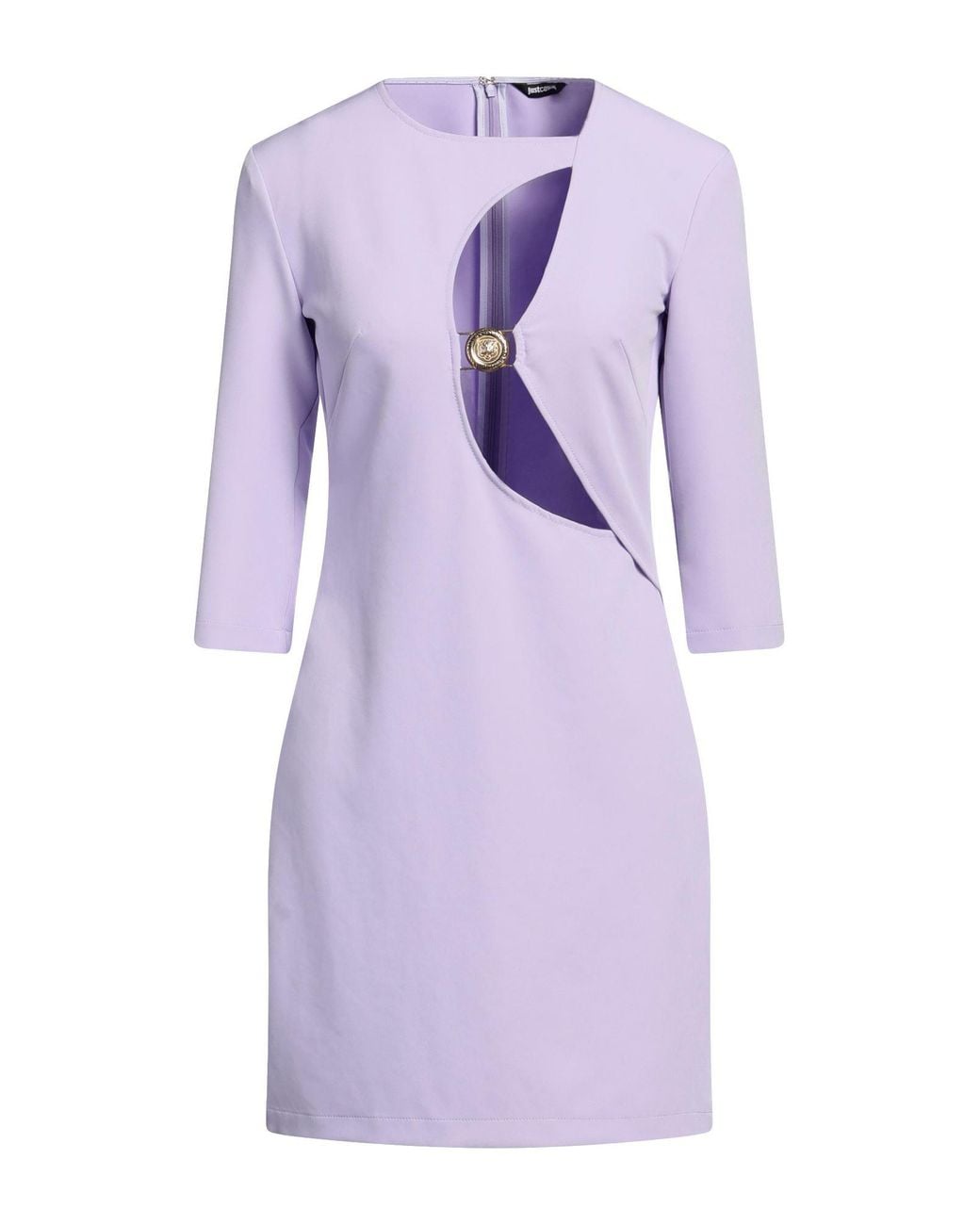 Just Cavalli Purple Mini Dress