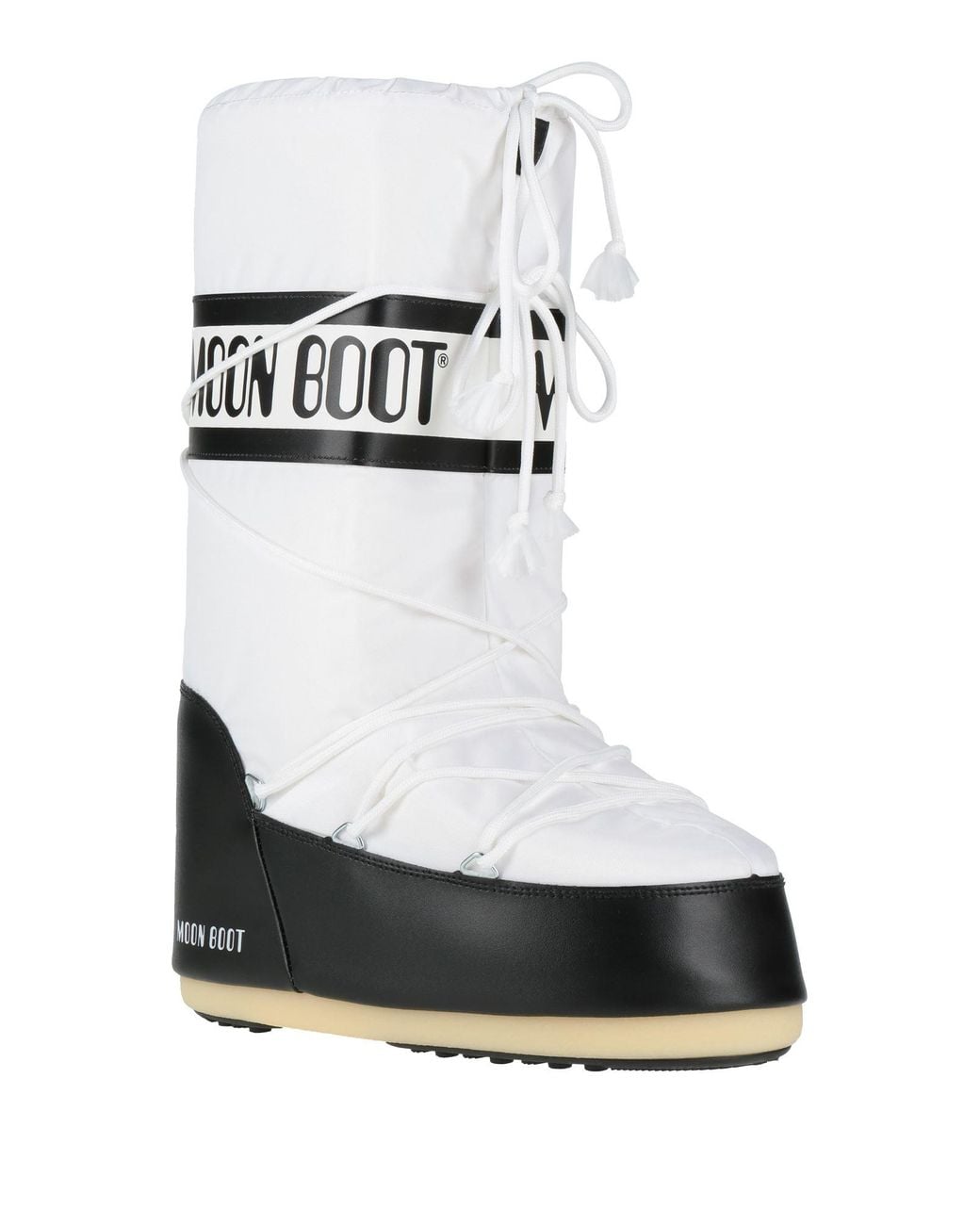 Moon Boot White Mb Icon Nylon Boot Polyamide, Pvc for men