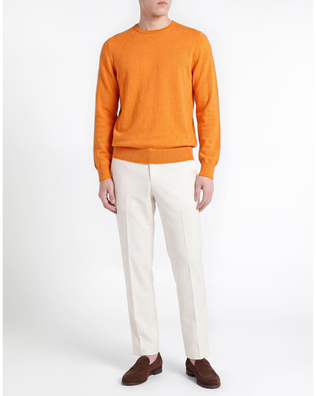 Gran Sasso Orange Sweater Cashmere for men