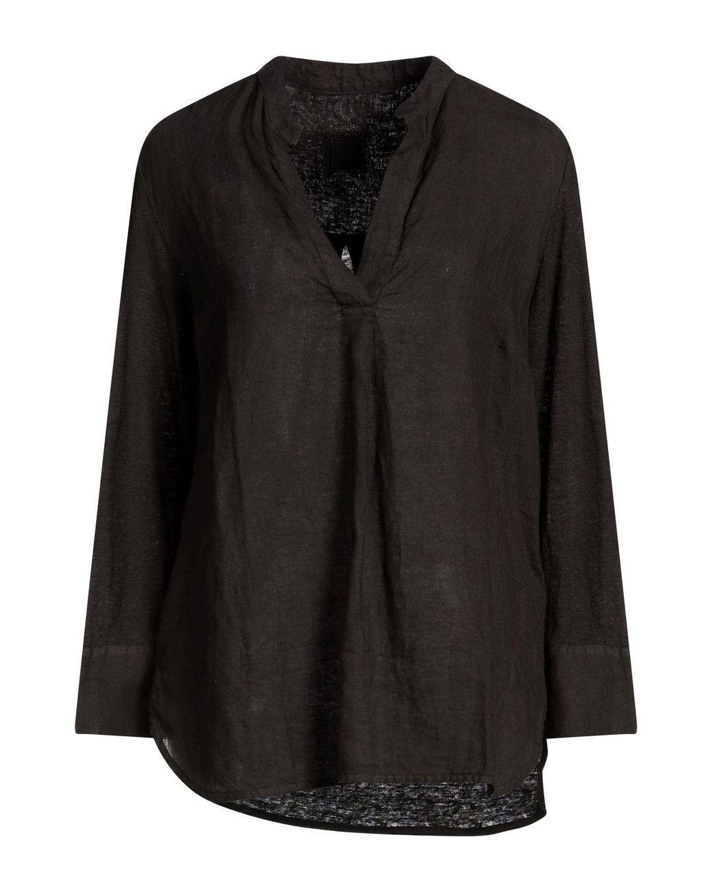120% Lino Black Top Linen