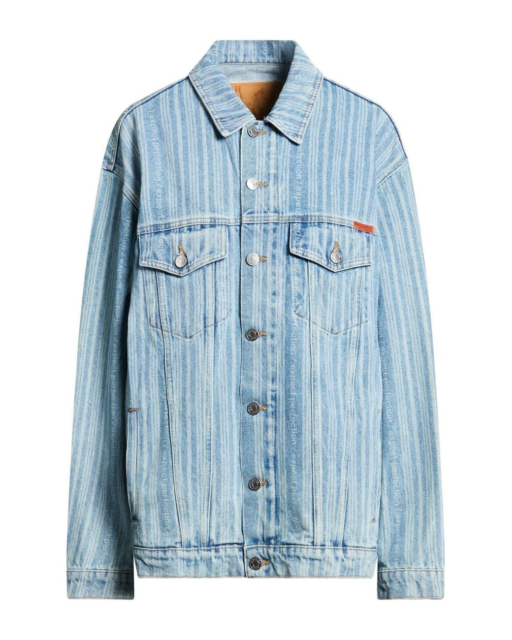 Martine Rose Blue Denim Outerwear Cotton