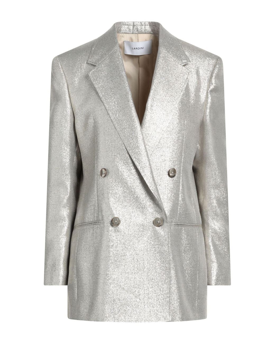 Lardini Gray Blazer Polyester, Viscose, Polyamide