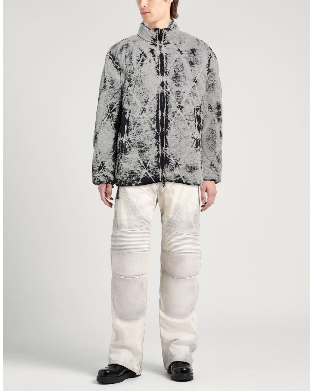 DIESEL Gray Puffer for men
