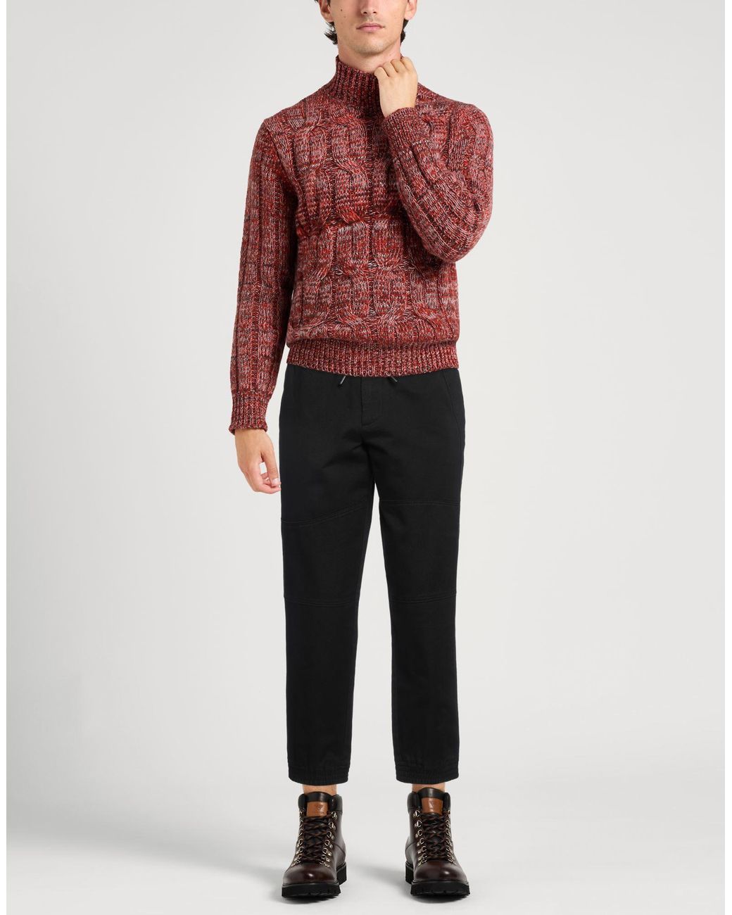ARMANI EXCHANGE Black Trouser for men