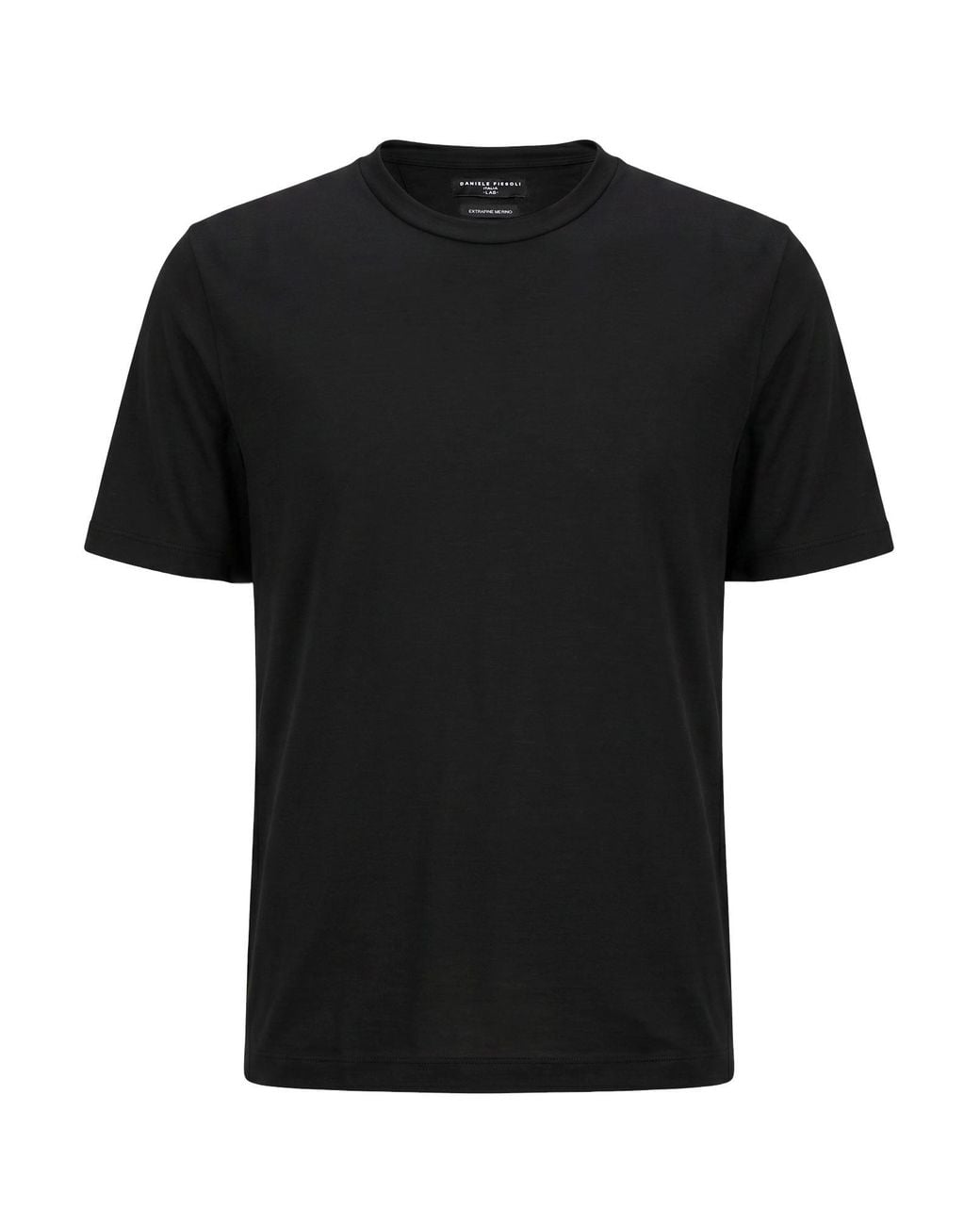 Daniele Fiesoli Black Lab T-Shirt Merino Wool for men
