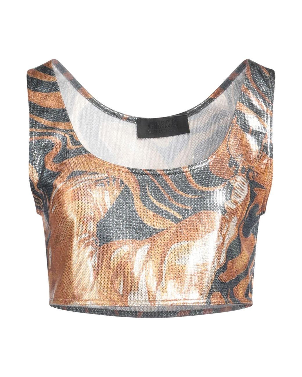 Top Alberta Ferretti en coloris Gray