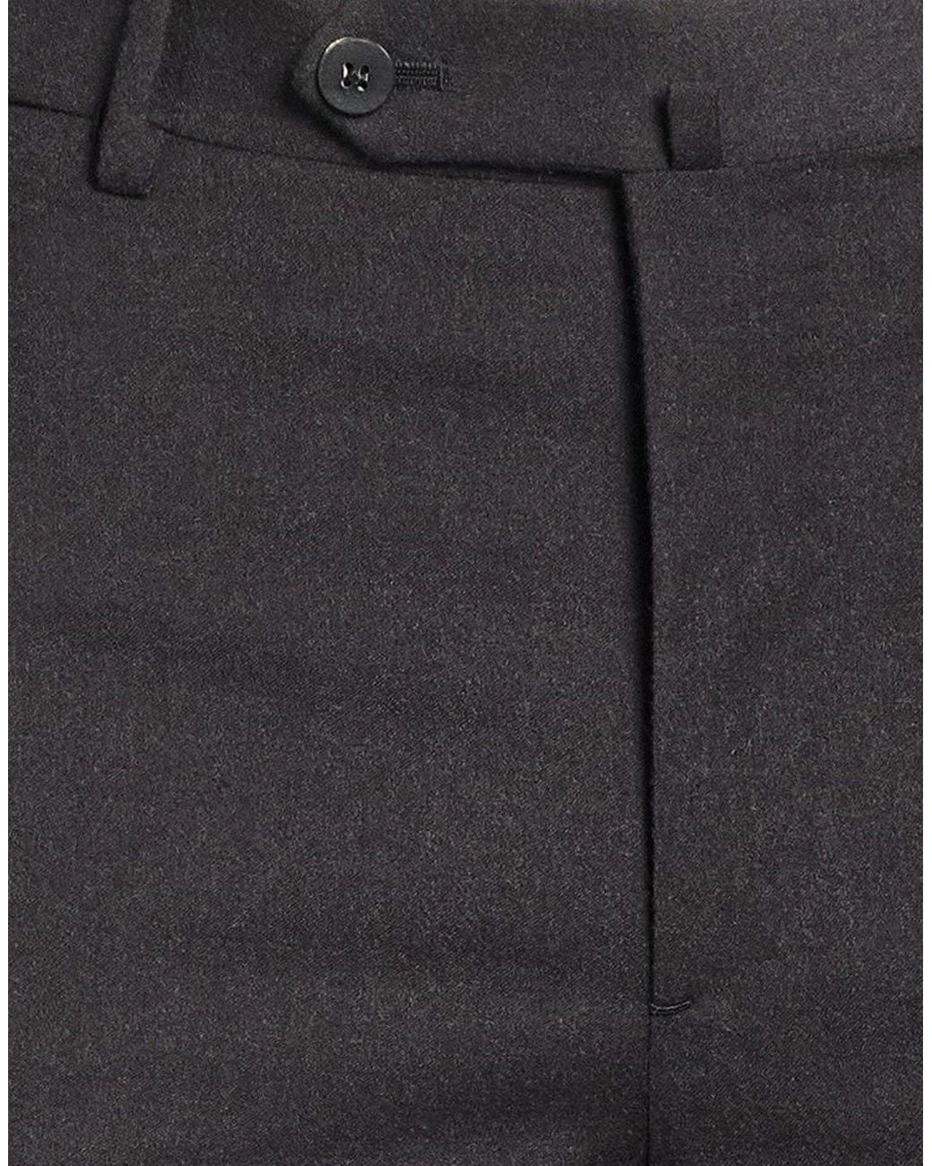 Isaia Gray Pants Wool for men