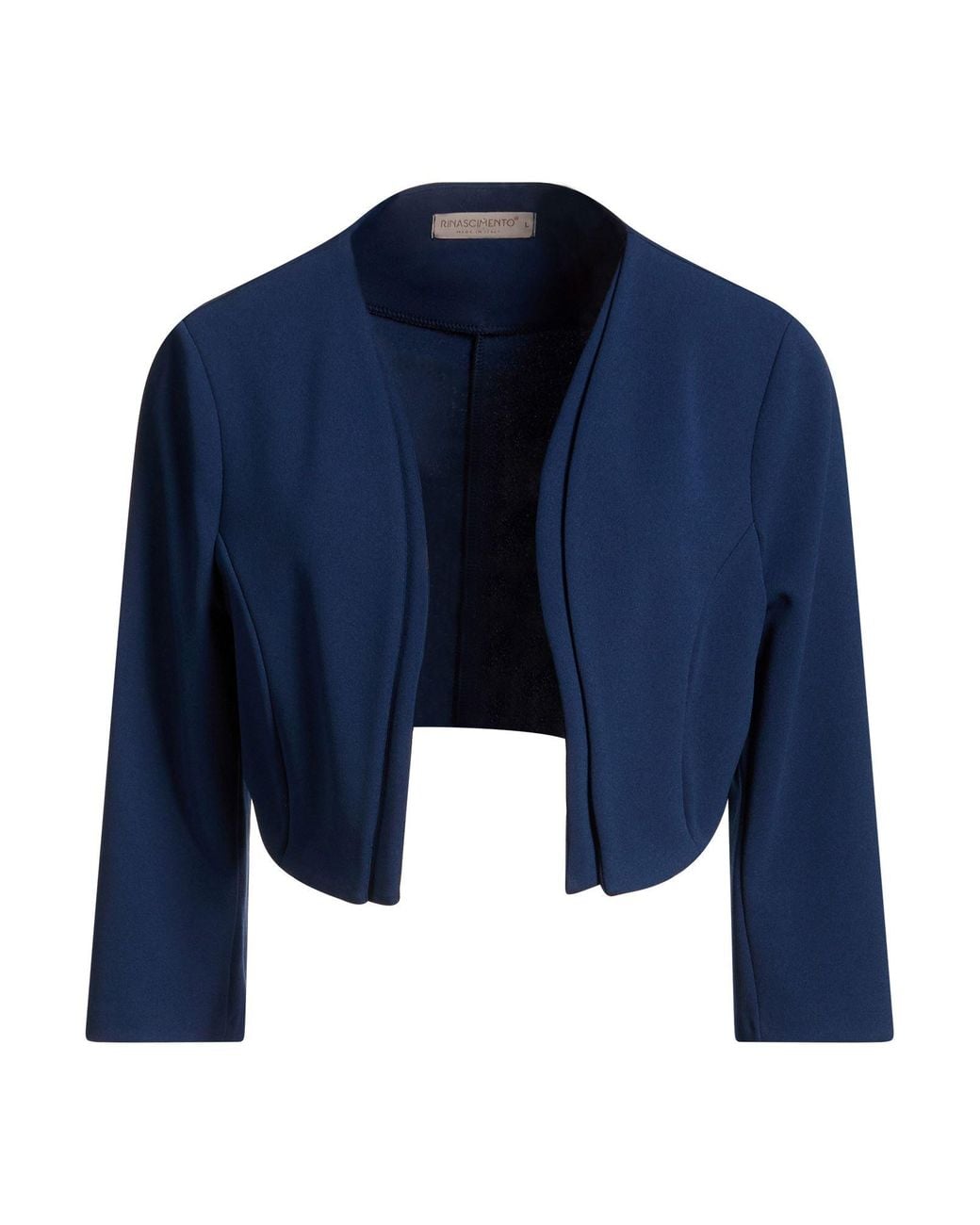 Rinascimento Blue Jacket Polyester, Elastane