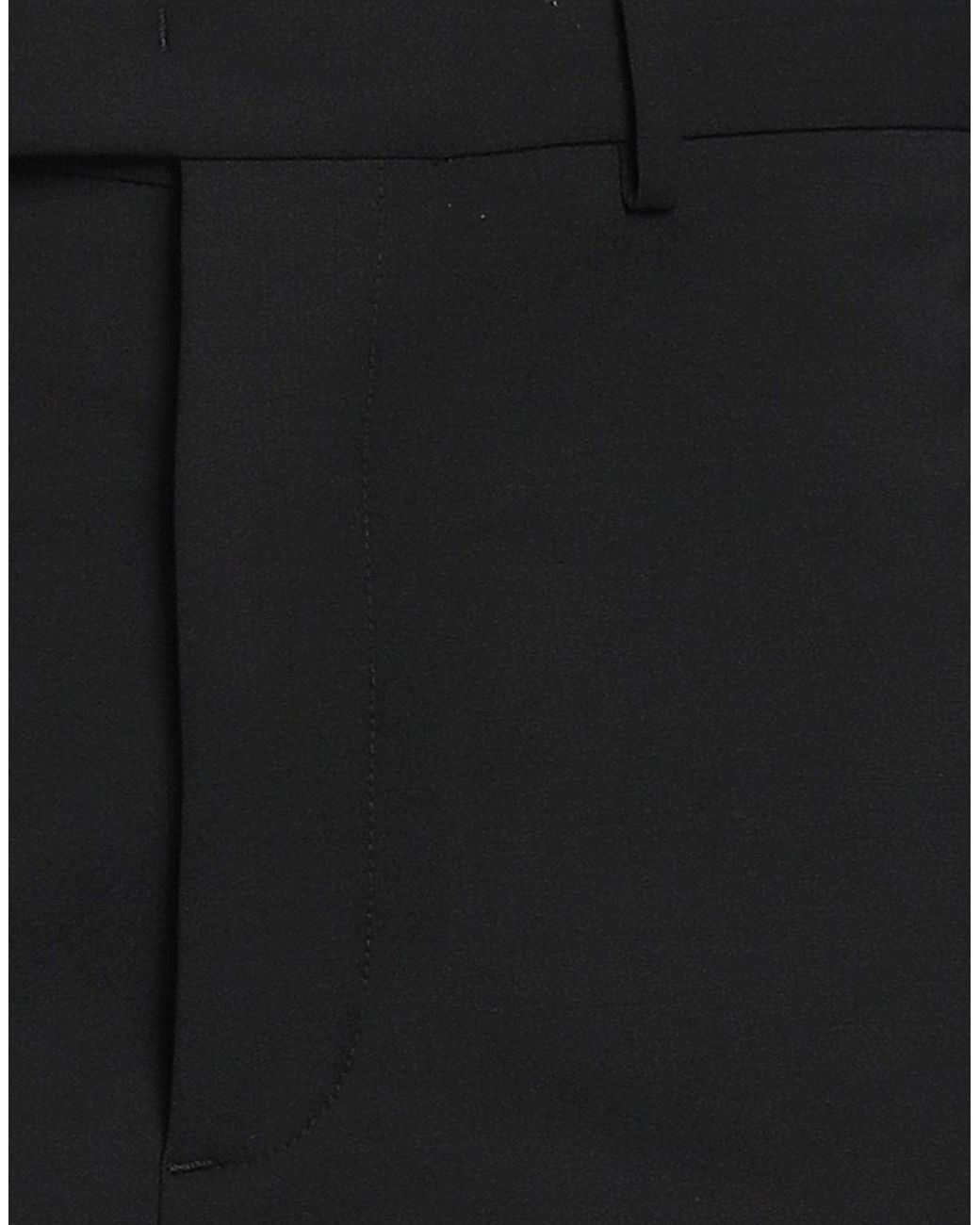MSGM Black Pants Virgin Wool, Elastane for men