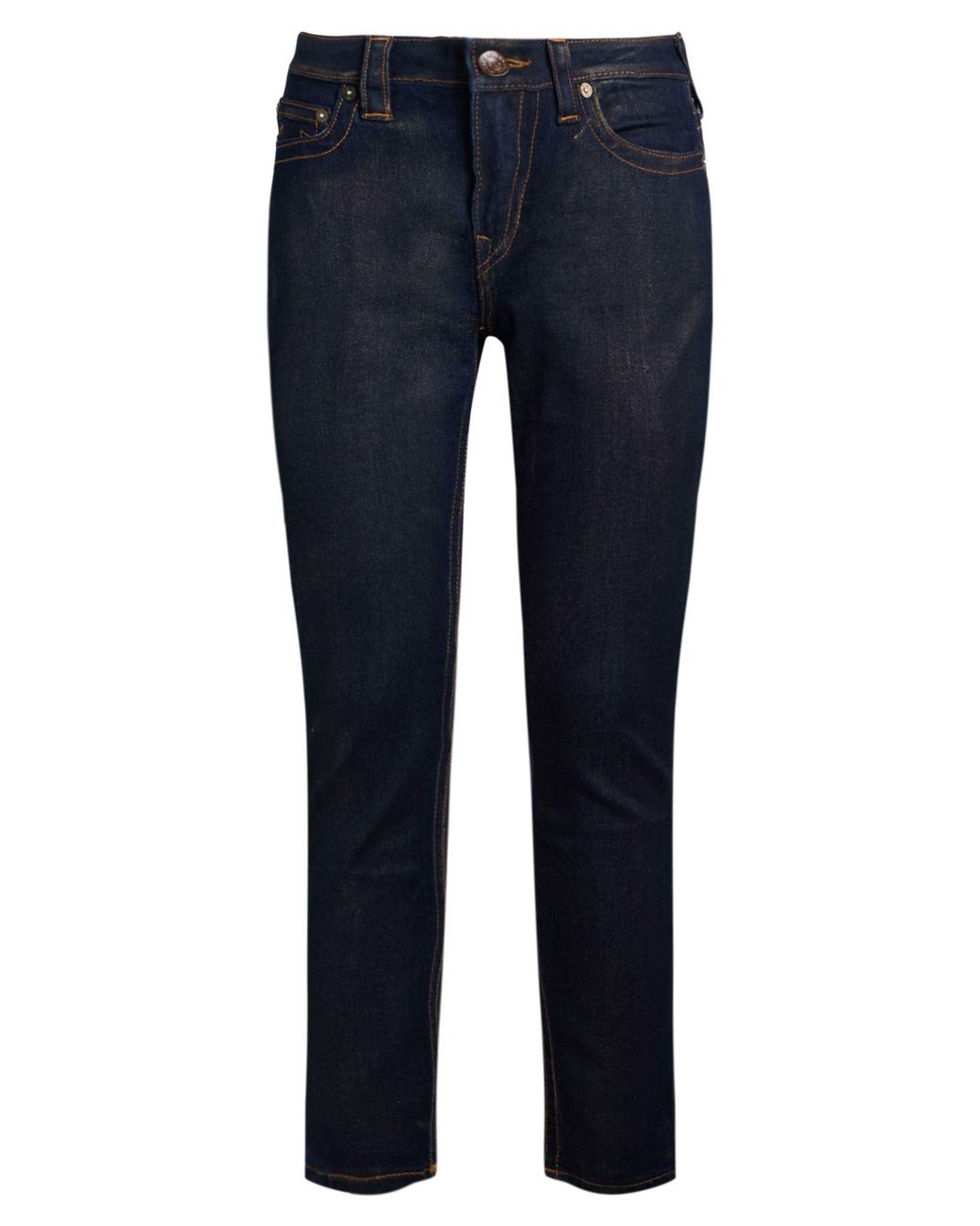 True Religion Blue Jeans Cotton, Polyester, Rayon, Elastane