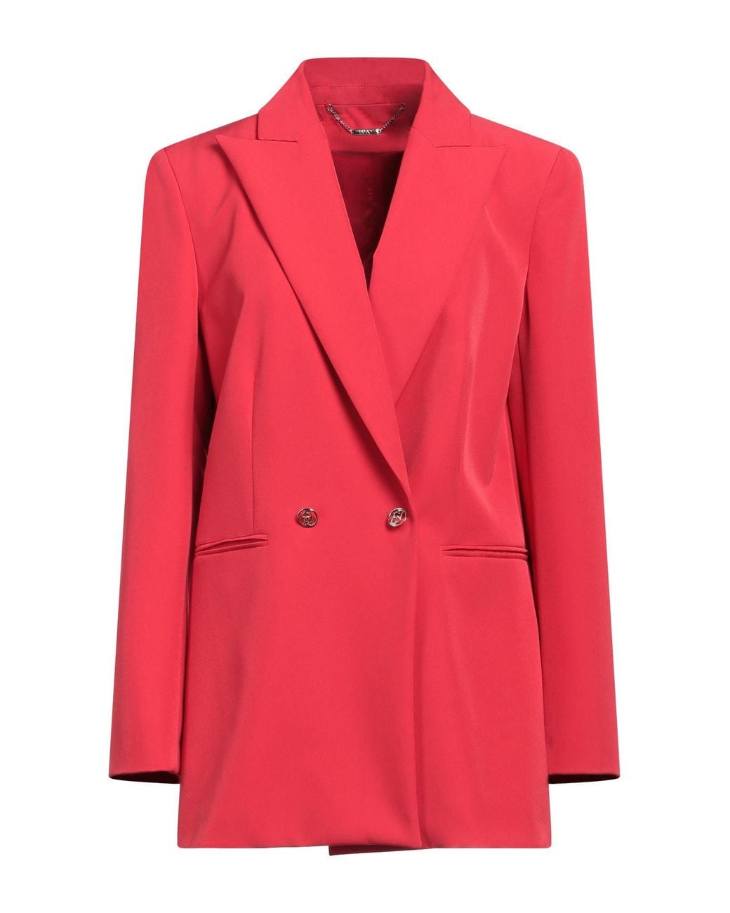 Liu Jo Red Blazer Polyester, Elastane