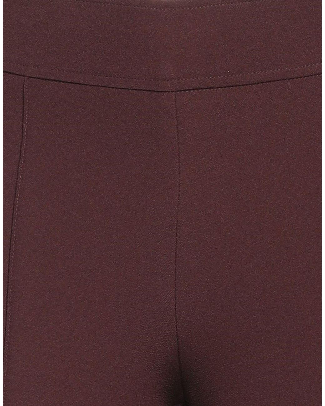 Semicouture Purple Pants Polyester, Elastane