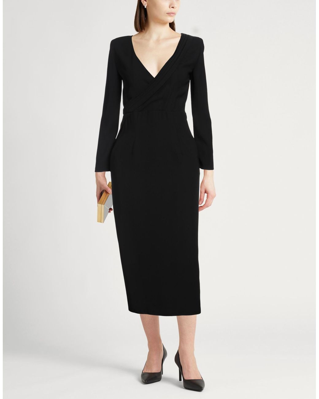 Emporio Armani Black Midi Dress