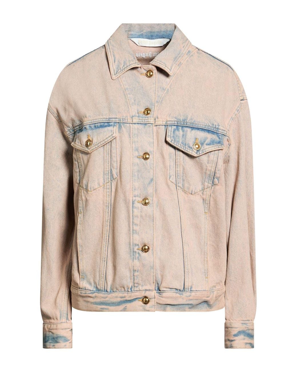 Palm Angels Natural Denim Outerwear Cotton