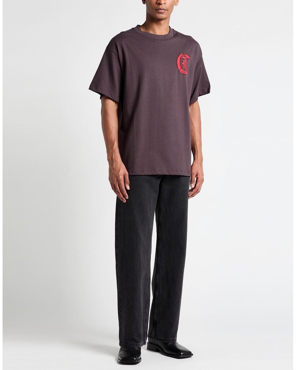 Just Cavalli Purple T-Shirts for men