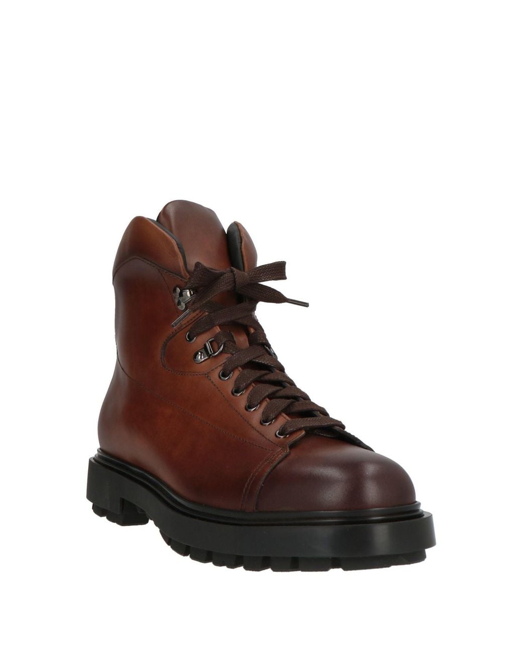 Santoni Brown Tan Ankle Boots Leather for men