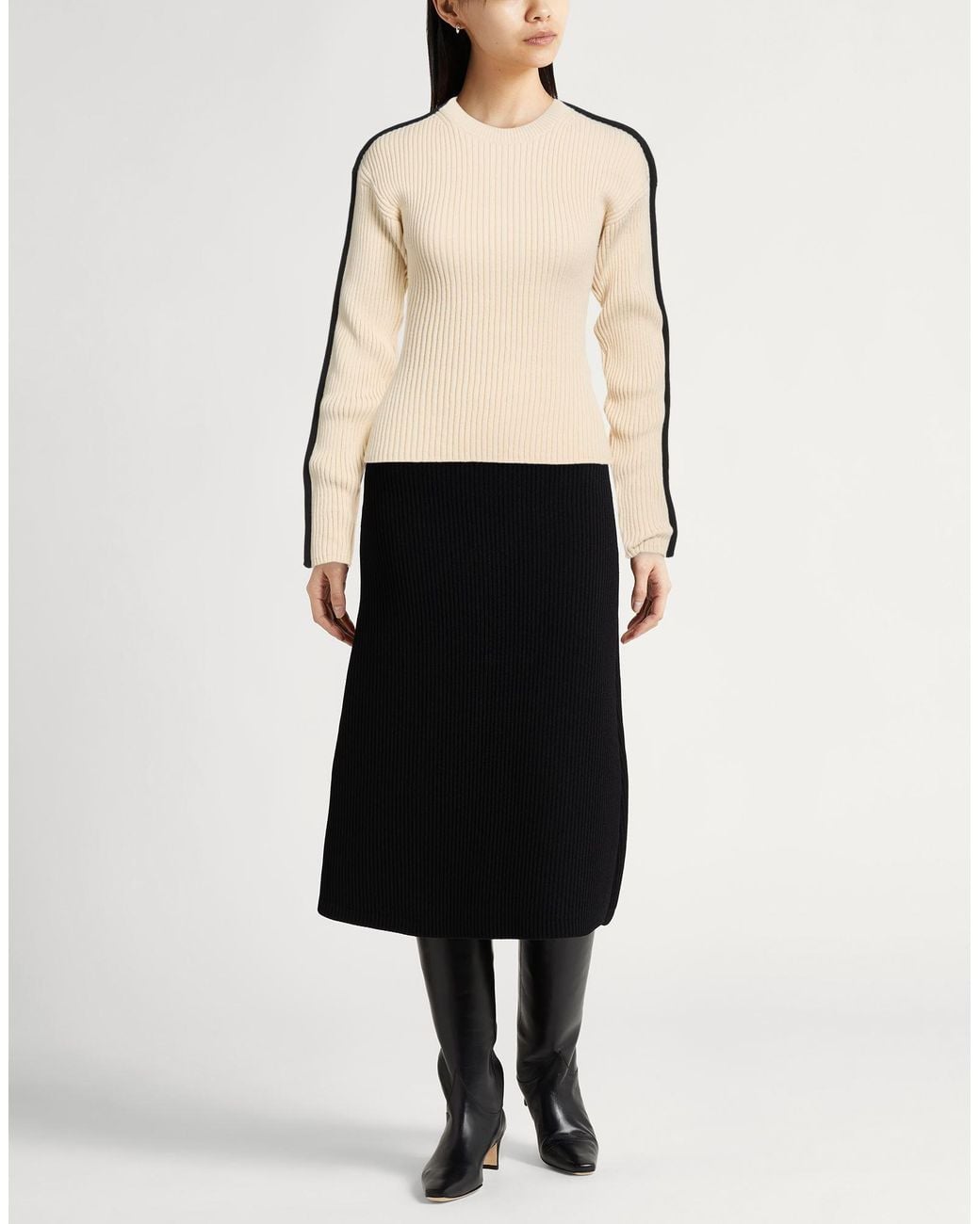Sportmax Natural Ivory Sweater Cotton, Polyester