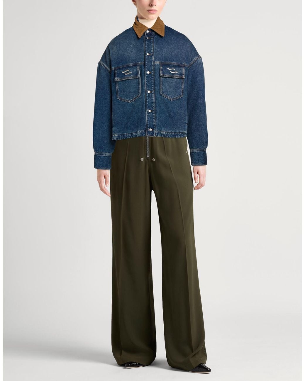 Ssheena Blue Denim Outerwear Cotton