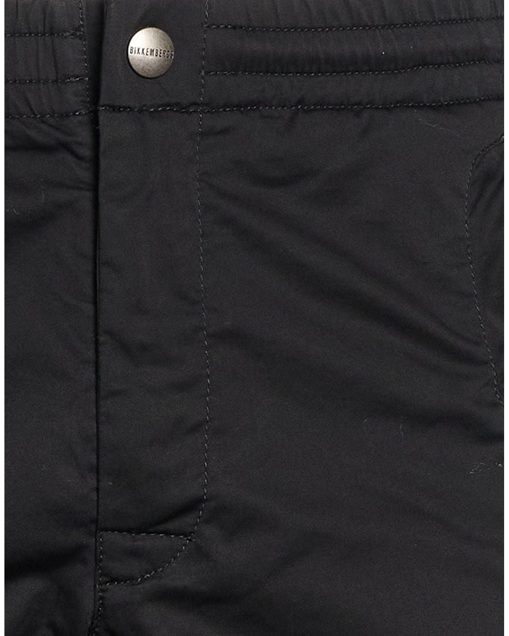 Bikkembergs Black Pants Cotton, Elastane, Polyester for men