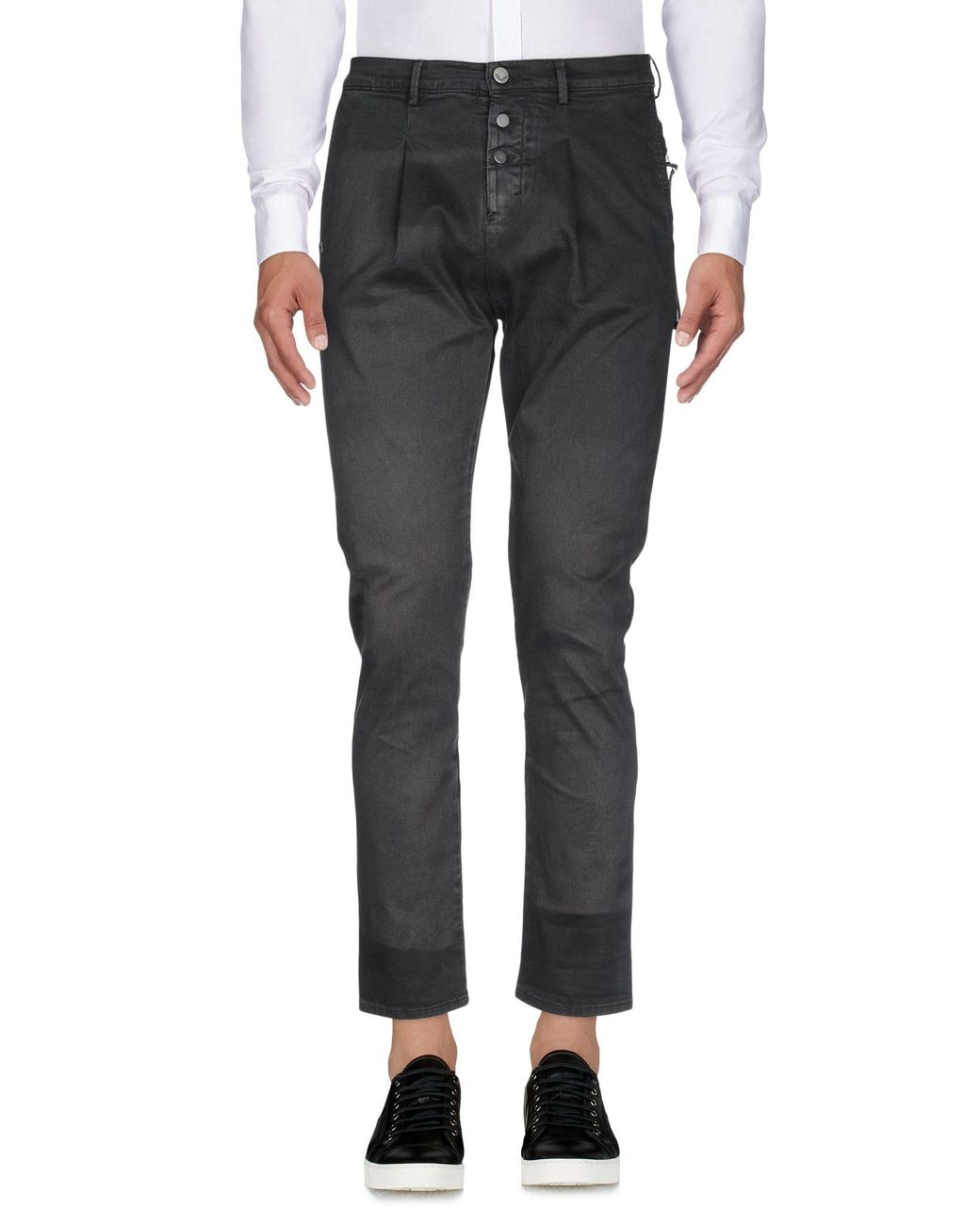 Daniele Alessandrini Gray Trouser for men